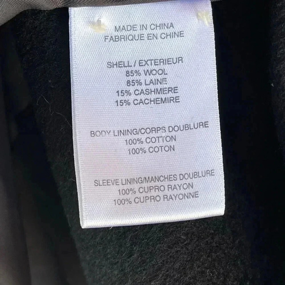 helmut lang cashmere wool single trench coat large - Picture 14 of 16